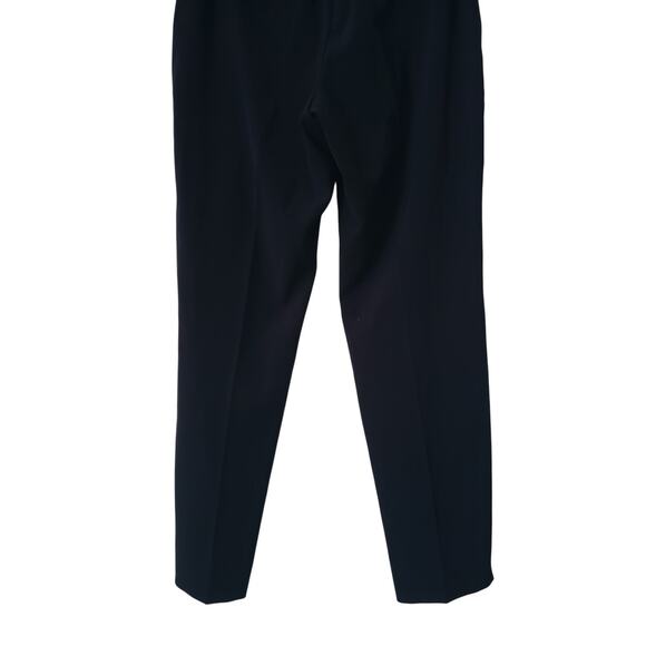 Ted Baker High Rise Flat Front Tapered Leg Trousers Navy Size 3 (US 8) - Picture 6 of 10